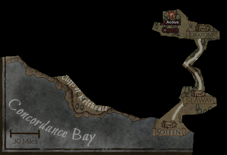 Regional map from the campaign showing the Concordance Bay region